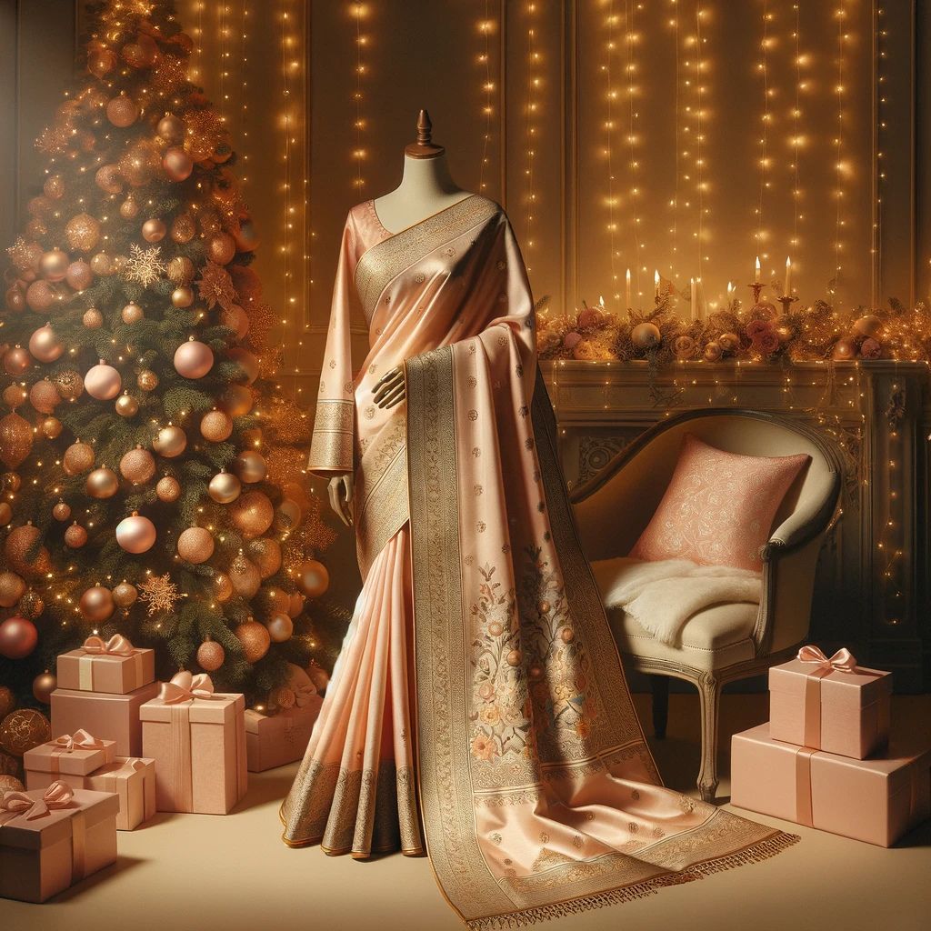 X-mas - Christmas Saree main image 1