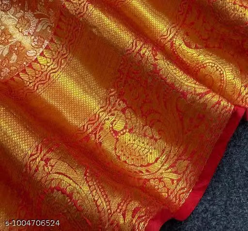 Orange Kanchipuram Saree